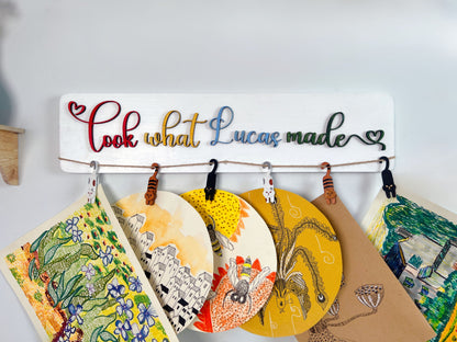 Personalized Kids Art Display Sign