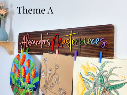 Personalized Kids Art Display Sign