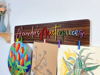 Personalized Kids Art Display Sign