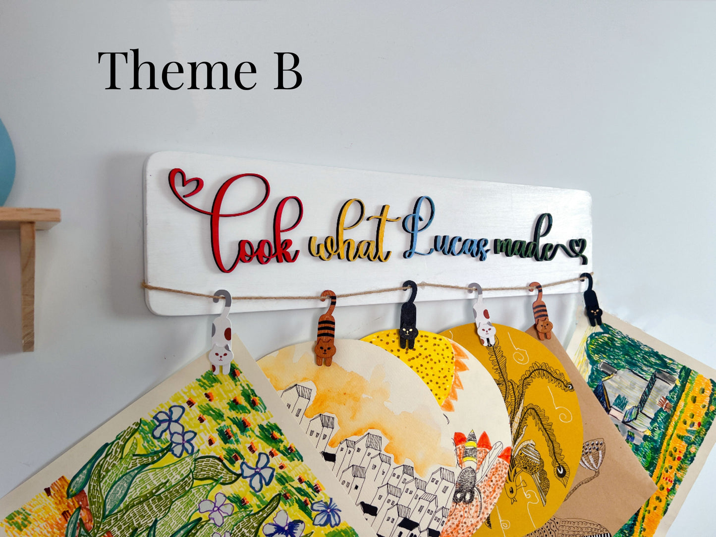 Personalized Kids Art Display Sign