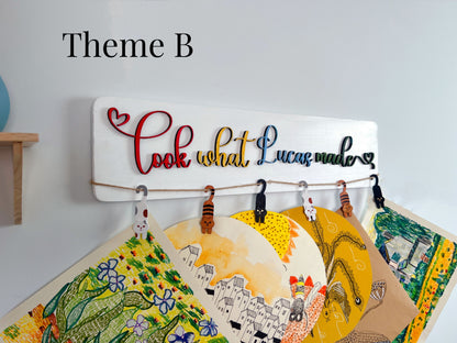 Personalized Kids Art Display Sign