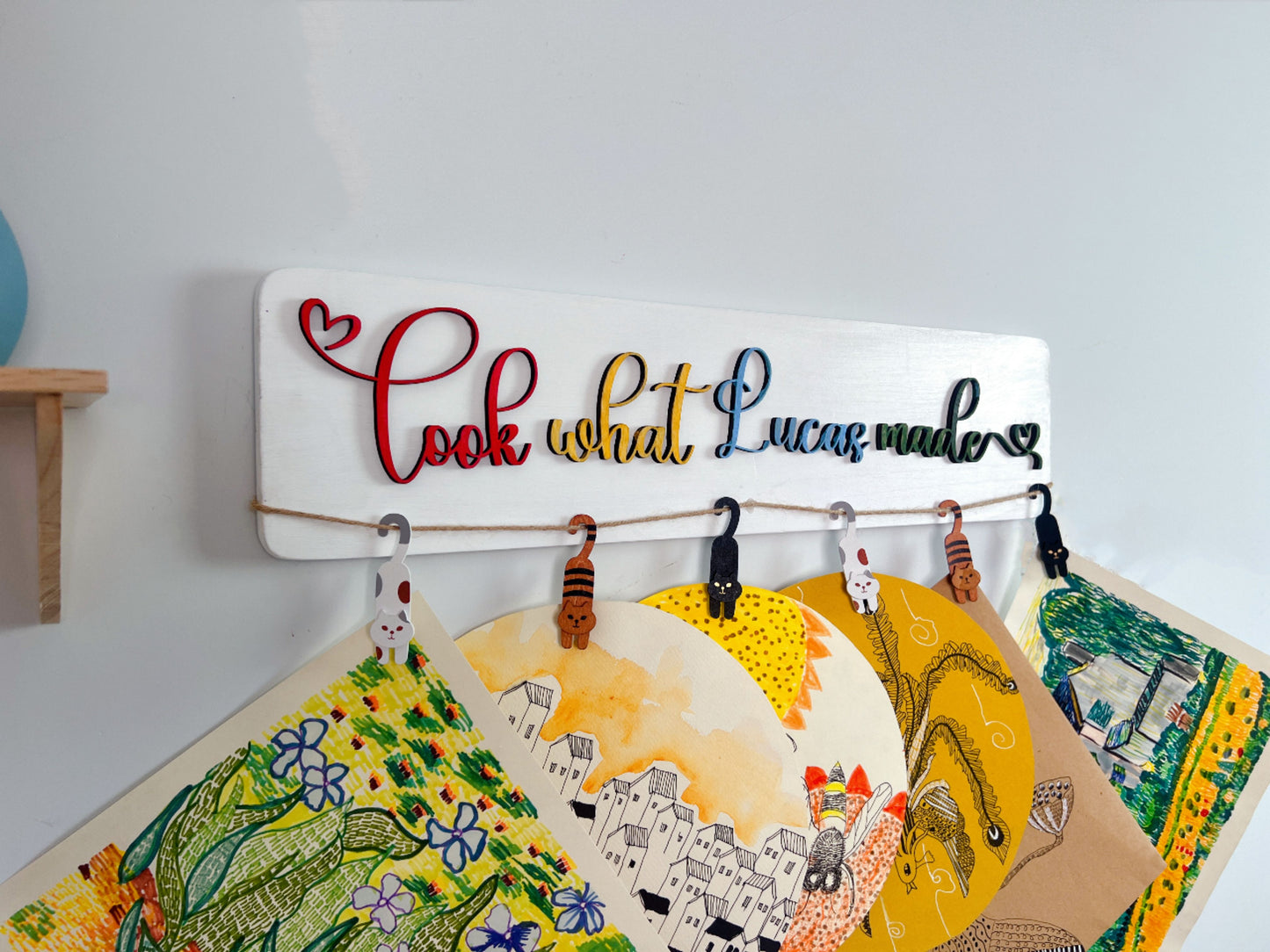 Personalized Kids Art Display Sign