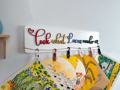 Personalized Kids Art Display Sign