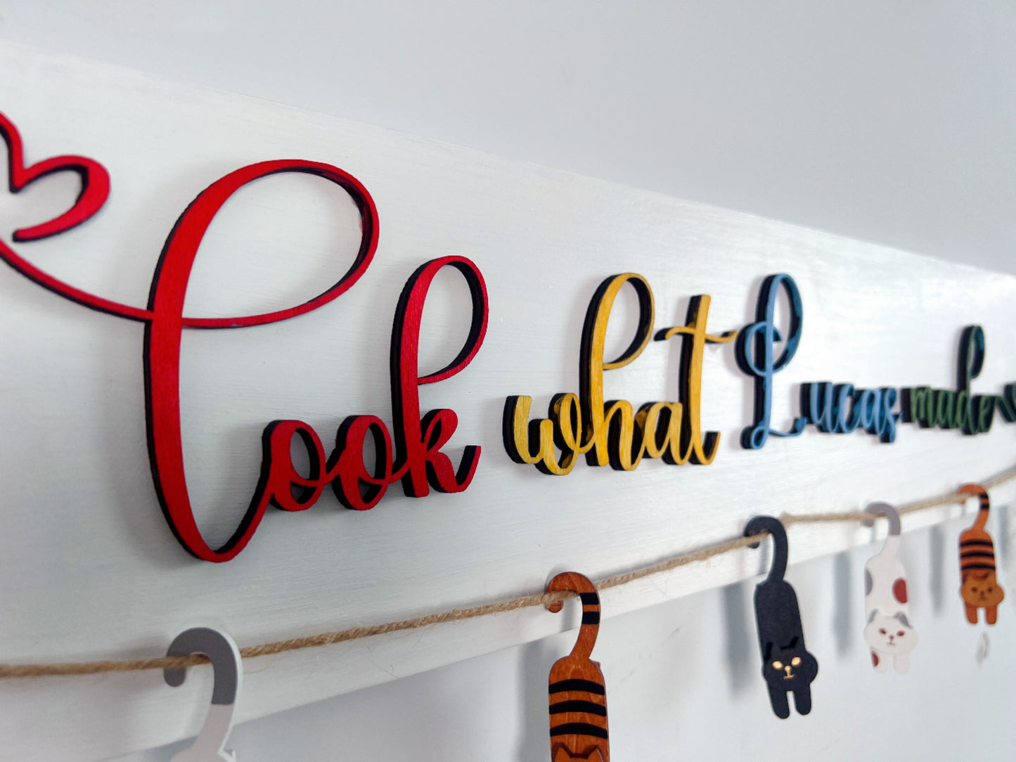 Personalized Kids Art Display Sign