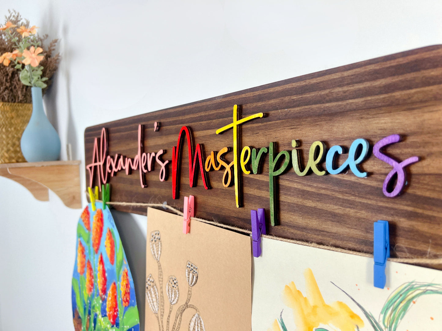 Personalized Kids Art Display Sign