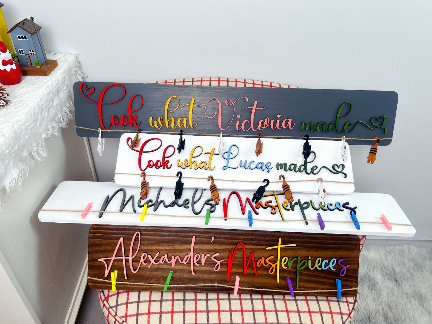 Personalized Kids Art Display Sign