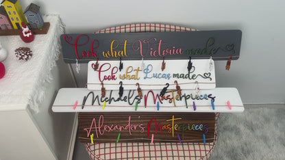 Personalized Kids Art Display Sign